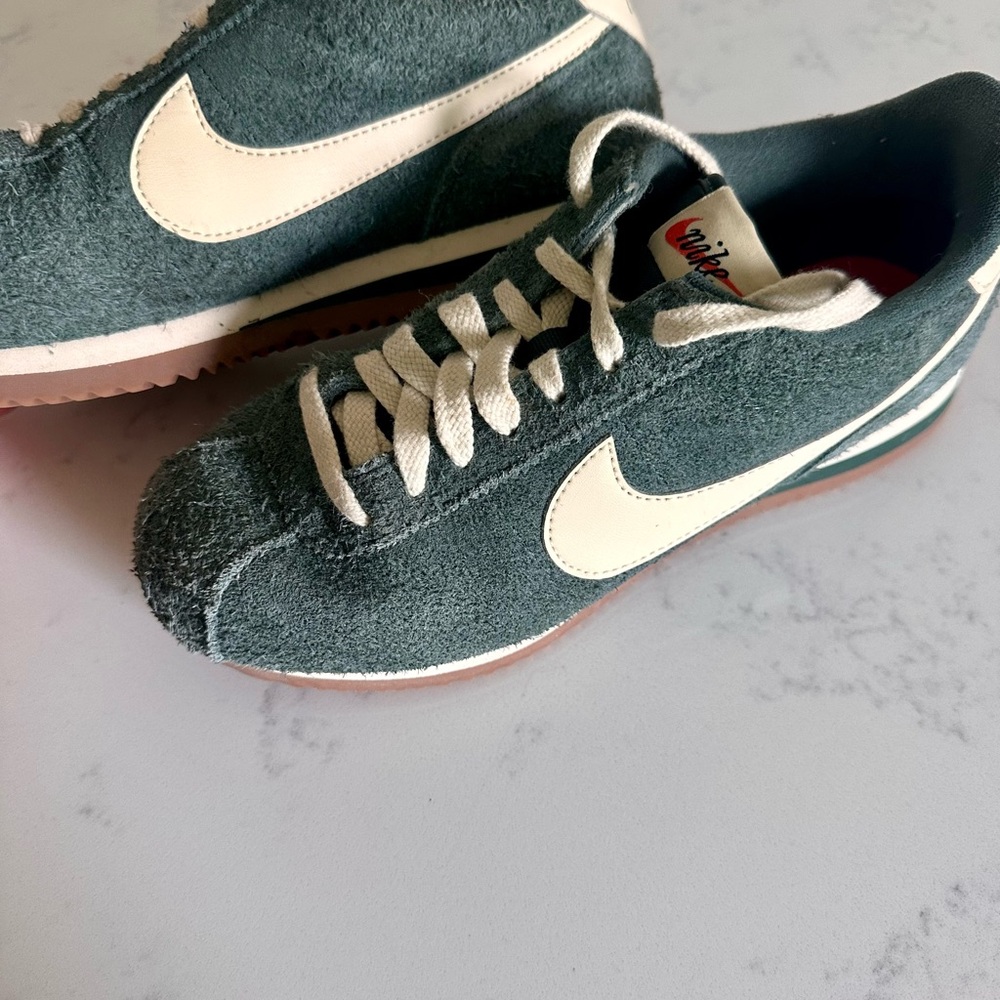 Nike Classic Green and Cream Sneakers